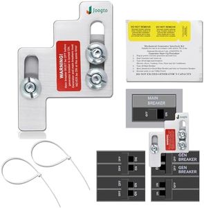 Joogto Generator Interlock Kit Fit for GE 100 AMP with 1 3/8" Spacing Between Main Breaker and Generator Circuit Breaker, Includes Interlock Assy, Retention Straps, Labels, Drill bit, Manual, GEN-100