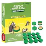 Natural Cockroach Killer for Kitchens, Bathrooms, and Cabinets, cockroach killer gel, roach repellent for cockroach, for Indoor Cockroach Control, Insect Control (12)