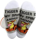 G2TUP Funny Tigger Socks Tigger Fans Gift Tigger Is My Spirit Animal Socks Tigger Merchandise Tigger