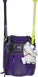 Rawlings Franchise Baseball/Softball Backpack Bag, Purple