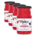 Opies Cocktail Cherries, Maraschino, 225g (Pack of 4)