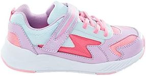 Stride Rite Unisex-Child Lighted Cosmic Sneaker, Pink Multi, 2 Little Kid