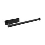 Ibergrif M34055B Black Kitchen Roll Holder Under Cabinet, Paper Towel Holder, Self Adhesive Kitchen Towel Rack Wall-Mounted, for Kitchen Bathroom