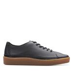 Clarks Collection Men's Oakpark Low Sneaker, Black Leather, 11 Medium US