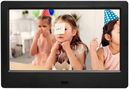 AMABOO 7 Inch Digital Picture Frame,HD IPS Digital Photo Frames,Wall Mounted Electronic Slideshow,Using USB or SD to Play Photos/Videos/Music