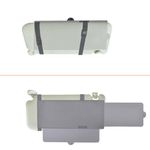 Car Visor Sunshade, WANPOOL Car Visor Anti-glare Sunshade Extender for Front Seat Driver or Passenger - grey - 1 Piece