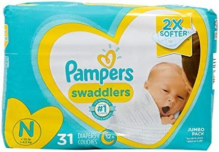 Pampers Pampers Swaddlers Newborn Diapers Size N, 31 Count