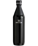 Stanley The All Day Slim Sports Water Bottle 0.6L - Cold For 6 Hours - Iced For 11 Hours - BPA-Free Recycled Stainless Steel - Leakproof - Dishwasher Safe - Black