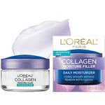 L'Oreal Paris Anti Aging Face Moisturizer Day Cream With Collagen, Fragrance Free, 50ml, 50 Milliliters