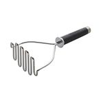 KitchenAid - Gourmet Potato Masher, Heavy Duty Stainless Steel Masher with Ergonomic Handle (Black)
