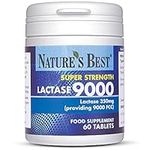 Super Strength Lactase Tablets 9000 FCC Enzyme Units | Max Strength Digestive Enzyme | 60 Tablets: 1 month's Supply | Helps Digest Lactose in Milk & Dairy | Support for Lactose Intolerance | UK Made