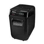 Fellowes Paper Shredder for Home Office Use - 200 Sheet Auto Feed, 10 Sheet Manual Feed Micro Cut Shredder - AutoMax 200M Hybrid Shredder with Sleep Mode Feature & 32L Bin - Superior Security P5