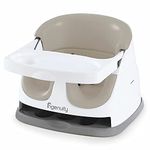 Ingenuity Baby Base 2-in-1 Booster Seat with Removable Tray & Toddler Seat Conversion, Designed for Feeding & Playtime, 6-36 Months, Cashmere