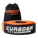 Cureder Tow Strap - 3'' x 20ft Recovery Strap,Lab Tested 35,121 lb Break Strength Snatch Strap, Suitable for Emergency Off-Road Vehicles and Trucks, Get Your Vehicle Out of Any Situation