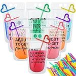 Drink Pouches with Straws Plastic D
