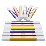 Money Bands Currency Straps- 600 Pieces Self Adhesive Colour Coded Money Wrappers for Bills $100, 500, 1000, 2000, 5000 and $10,000