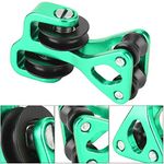 Ladieshow Aluminium Alloy Archery Compound Bow Cable Slide String Splitter Roller Glide(Green)
