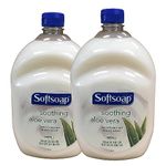 Softsoap Hand Soap Soothing Aloe Vera Moisturizing Hand Soap Refill 64 Fluid Ounce Bottle (Pack of 2)
