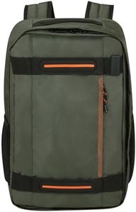 American Tourister Urban Track - Sac de cabine Ryanair 25 x 20 x 40 cm, 24,5 L, 0,50 kg, bagage à main, sac à dos d'avion S, sous-siège, vert (kaki foncé)