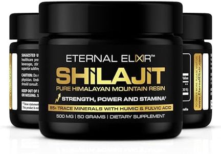 Pure Himalayan Shilajit Resin by Eternal Elixir - 500mg | 50g Dietary Supplements | Boost Energy, Stamina & Immune System | Pure Himalayan Mountain Resin | Natural Men's Health Supplement