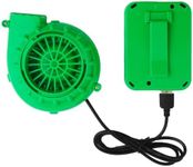 XIHIRCD Inflatable Costume Fan, Portable Mini Blower Fan with USB Plug & Battery Case, Inflatable Fan Inflatable Suit Blower Dinosaur Costume Fan Inflatable Suit Fan (Green)