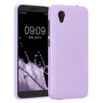 kwmobile Case Compatible with Alcatel 1 (5.0") Case - Soft Slim Protective TPU Silicone Cover - Lavender