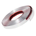 QWORK® Chrome Trim, Car Chrome Tape, Car Side Exterior Edge Protect Sticker DIY Exterior Decoration for Bumper Door Guard Protection, 1" x 40 Feet / 25mm x 12m