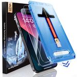 MAGIC JOHN 2 Pack for iPhone 16e/ iPhone 14/ iPhone 13 Pro/iPhone 13 (6.1-Inch) Tempered Glass Screen Protector, Auto Dust-Elimination, Bubble Free, HD Clear, Easy Installation