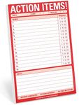 Knock Knock Action Items! Pad, to Do List Note Pad, 6 x 9-inches