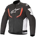 Alpinestars Men's T-GP R v2 Air Motorcycle Jacket, Black/White/Red, Small