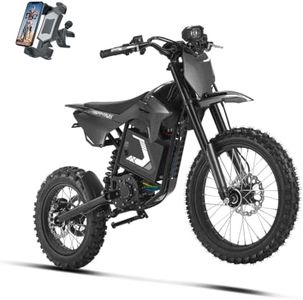 HAPPYRUN F18 2.0 Electric Dirt Bike 6000W 60V 27AH 46MPH 60Miles Off-Road