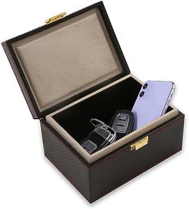 Faraday Box for Car Keys(XL Size Up to 10-14 Car Keys), RFID Key Fob Protector Signal Blocker, RFID Box Key Box Signal Block Key Fob Protector Box Anti Theft Car Key Box for Cellphone, Cards, Car Keys