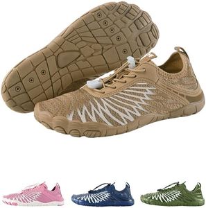 HF Signature Pro Healthy & Non-Slip Breathable Barefoot Shoes, Flexible Lightweight Daily Wear Walking Shoes Unisex Tan