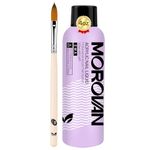 Morovan 120ml Acrylic Liquid with Brush: Monomer for Acrylic Nails Extension with Acrylic Brush for Beginners DIY at Home Non-Yellowing