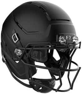 Schutt F7 AiR Varsity Football Helmet, Virginia Tech 5-Star Helmet, Lightweight Football Helmet for High School, 2X-Large, Matte Black, F7X ROPO SW II Facemask Attached