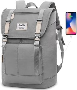 YAMTION Zaino Donna e Uomo,Zaino Scuola Zaino Scuola Superiore,Zaini per PC Portatili 17" Zaino Laptop Donna con Caricatore USB,Zaino Unisex per Lavoro Viaggi università Ufficio