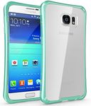 Galaxy S6 Case, TUDIA Scratch Resistant LUCION Lightweight Slim-Fit Clear Back Bumper Precise Cutouts Protective Case for Samsung Galaxy S6 (Mint)