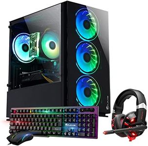 HAJAAN Breeze Gaming Desktop Tower PC - Intel Core i3-10100F Processor 3.6GHz, 16GB DDR4 RAM, 2TB SSD, WiFi Windows 11 Pro (Nvidia GeForce GTX 1650 4GB)