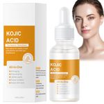 Kojic Acid Turmeric Oil,Kojic Acid Serum for Dark Spots Remover,Turmeric Oil Dark Spot Corrector,Kojic Acid Moisturiser Glow Serum,Turmeric Serum for Reduce Fine Lines,Acne Face Serum,Anti Aging Serum