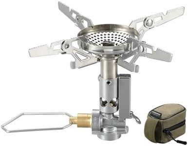 CAMPINGMOON Compact Foldable Stove w/Micro Regulator w/4Flex w/igniter XD-2F