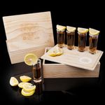 Premium Tequila Shot Board Set -Tequila Flight Board with Glasses, Shot Glasses Serving Tray, and Stylish Tequila Box - Ideal for Entertaining and Elevating Your Tequila Experience!