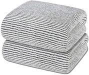 Stripe Microfiber Bath Towel with H