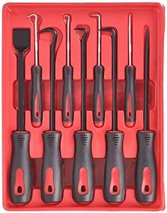 WINTOOLS 9-Piece Scraper Hook and Pick Tool Set Car Removal Tool O Rings Seals Rubber