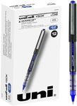 uni-ball Vision Rollerball Pens, Micro Point (0.5mm), Blue, 12 Count