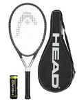 HEAD Ti S6 Titanium Tennis Racket, Protective Cover & 3 HEAD Team Tennis Balls (L2 (4 1/4"))