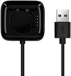 kwmobile USB Cable Charger Compatible with Oppo Watch 1 (46mm) Cable - Charging Chord for Smart Watch - Black