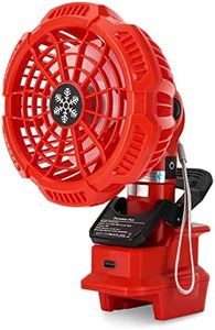 Taingwei Portable Clip on Fan for Milwaukee M18 Battery,18V Battery Powered Stroller Fan with 3 Energy Efficient Speed Settings for Bedroom,Outdoor,Camping and Job Site(Tool Only)