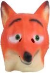 Red Fox Animal Head Latex Mask Dress Up Halloween Costume Party Mask Cosplay