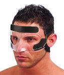 Mueller Face Guard Protection from Impact Injuries to Nose and Face, Clear, One Size