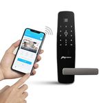 Godrej Smart Lock | Made in India Digital Lock for Main Door I Advanced & Highly Secure|9 in 1 Access|NFC,Smart Watch,BLE Remote,Wi-Fi,Fingerprint | Walnut Finish I 3Yr Warranty I Free Installation